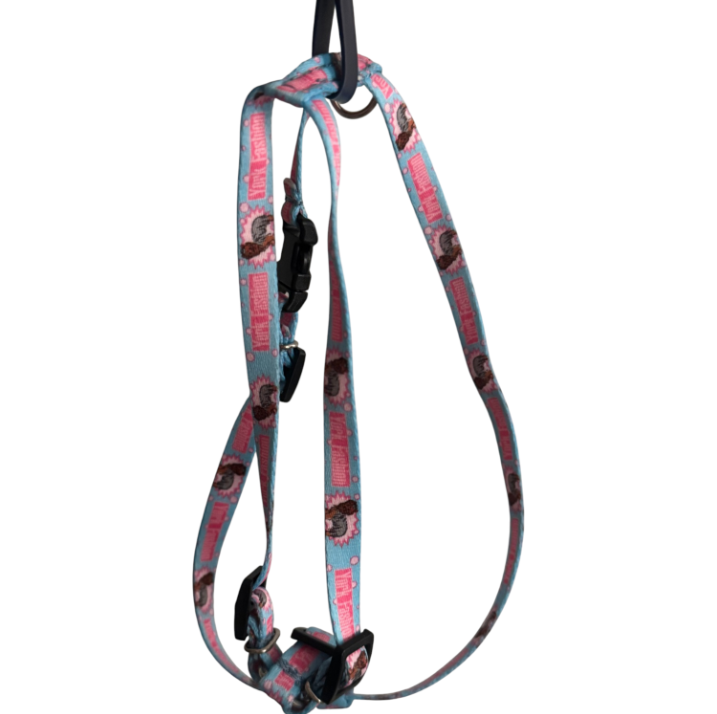 Šviesiai mėlynos „York Fashion“ petnešos Jorkšyro terjerui 40 cm