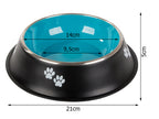 Metalinis dubenėlis šuniui 400 ml – 14 cm viršus, 21 cm pagrindas