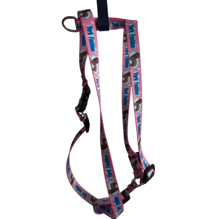 Petnešos Jorkšyro terjerui York Fashion – rožinės, 40 cm