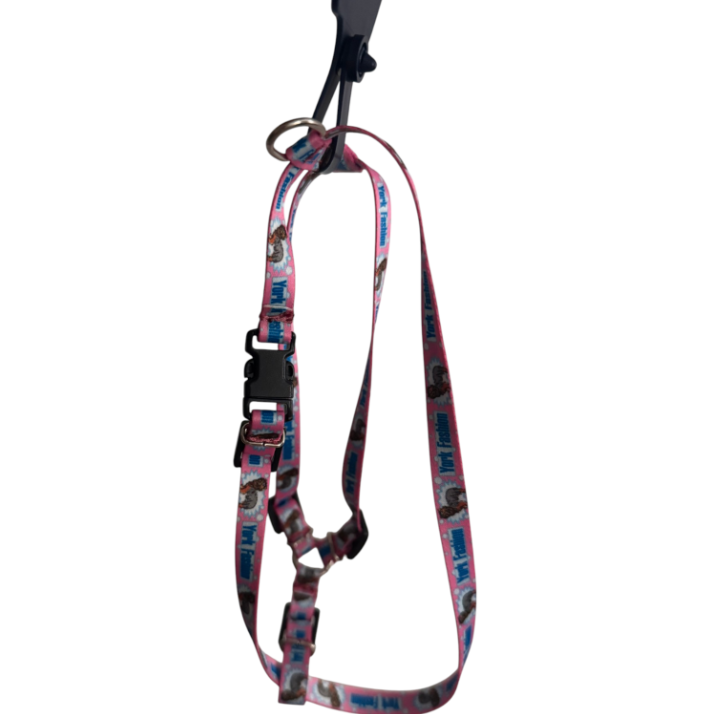 Petnešos Jorkšyro terjerui York Fashion – rožinės, 40 cm